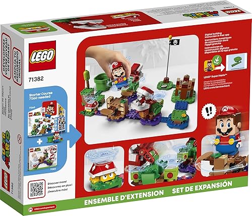 Miniatura 5 de LEGO Super Mario Piranha Plant Puzzling Challenge - Juego de expansión 71382 juguete único para niños creativos nuevo 2021 267 piezas