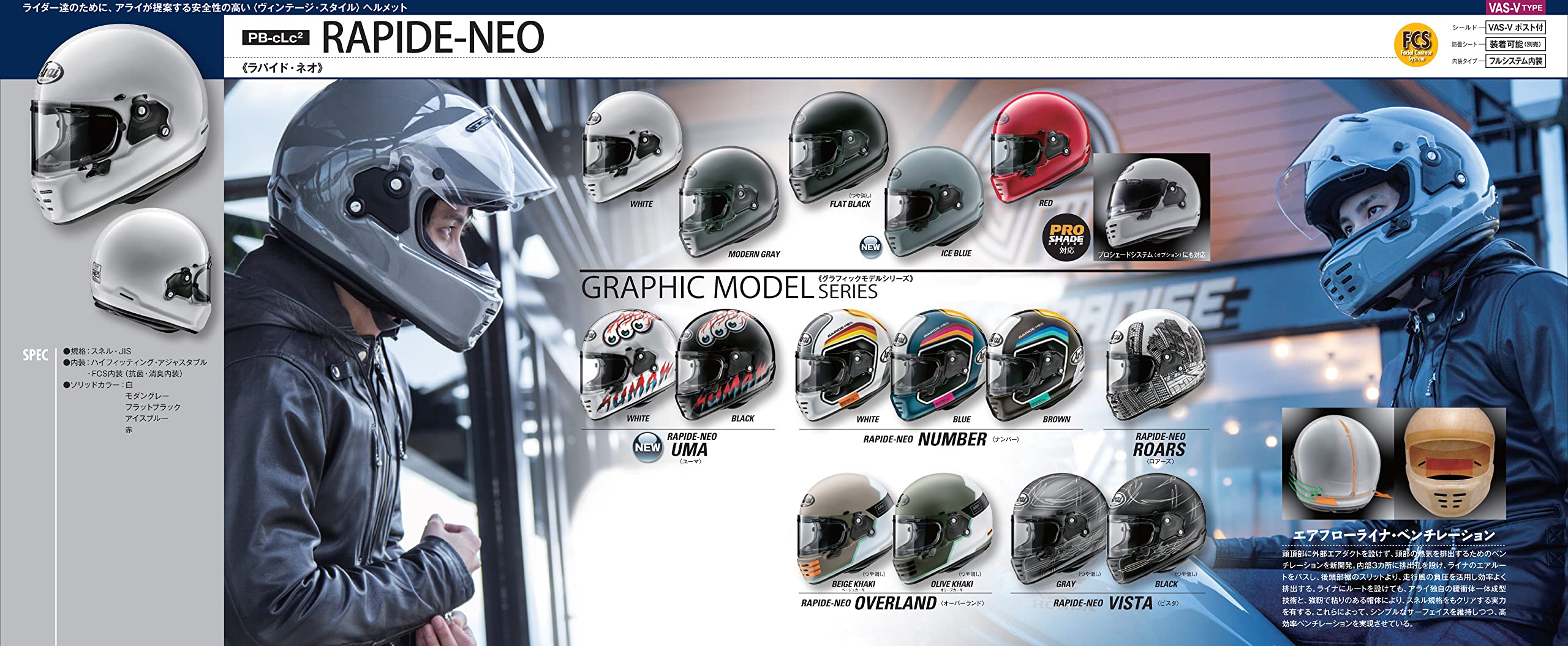 Arai RAPIDE NEO リアクト ナイトブルー 内装&シールド未使用 加藤 
