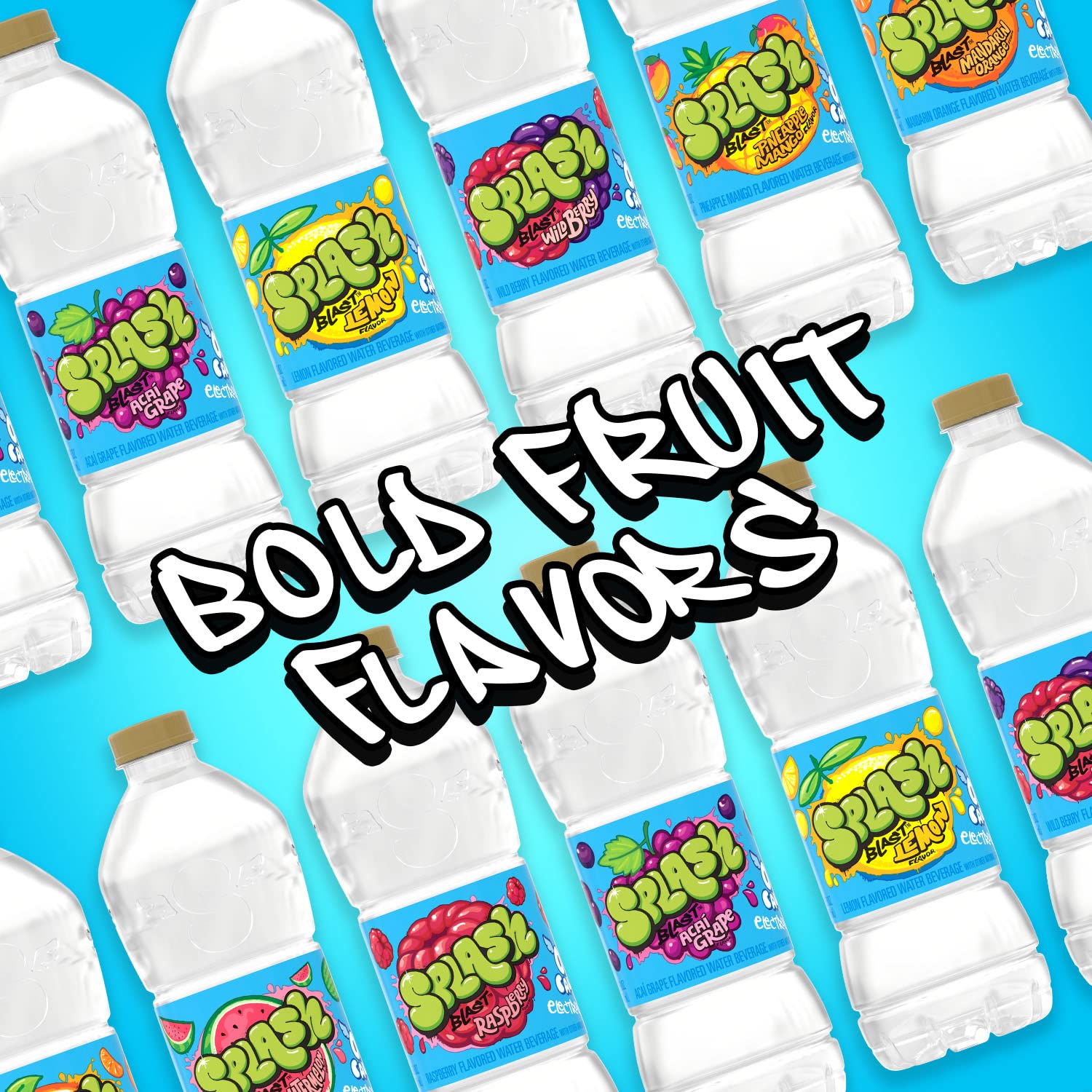 Buy Splash Blast, Flavored Water Beverage, Lemon Flavor, 16.9 Fl Oz