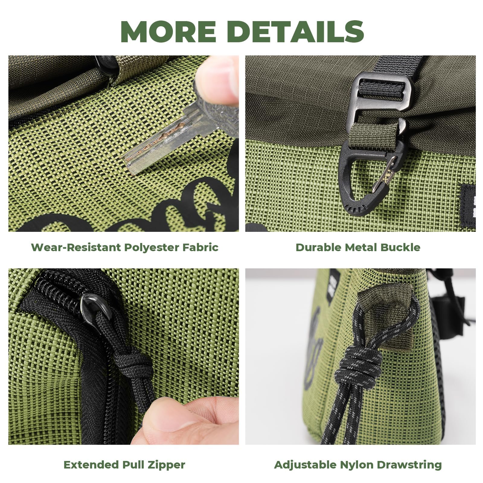 ROCKBROS Borsa da Manubrio per Bici Pieghevole Brompton e Bicicletta con Manubrio Piatto, Capacità Espandibile 2.8-4.6L Roll-Top, Borsa a Tracolla Regolabile Anti-usura e Stabile per Commute Ciclismo