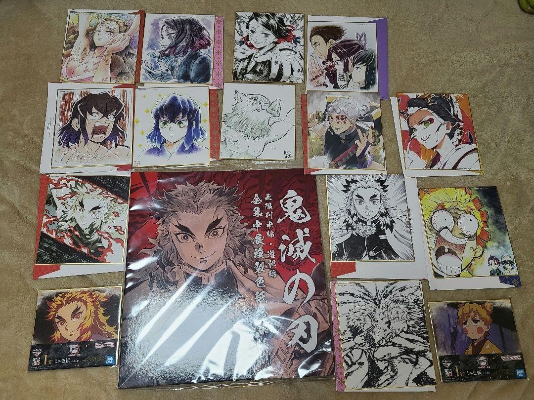 鬼滅の刃 全集中展 複製色紙拾集帳 色紙まとめ売り 鬼滅の刃 全集中展 全集中展複製色紙拾集帳（全
