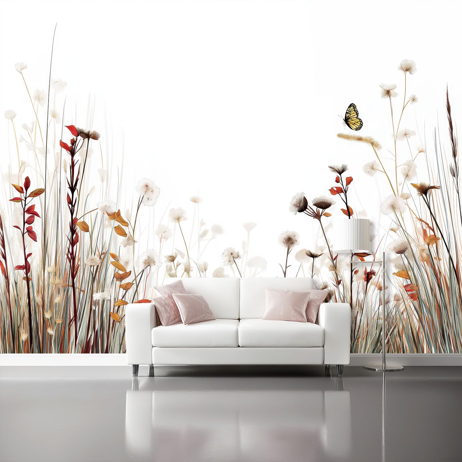 Fototapete Pastorale Handzeichnung, VliesTapeten Design, 250 × 175 cm