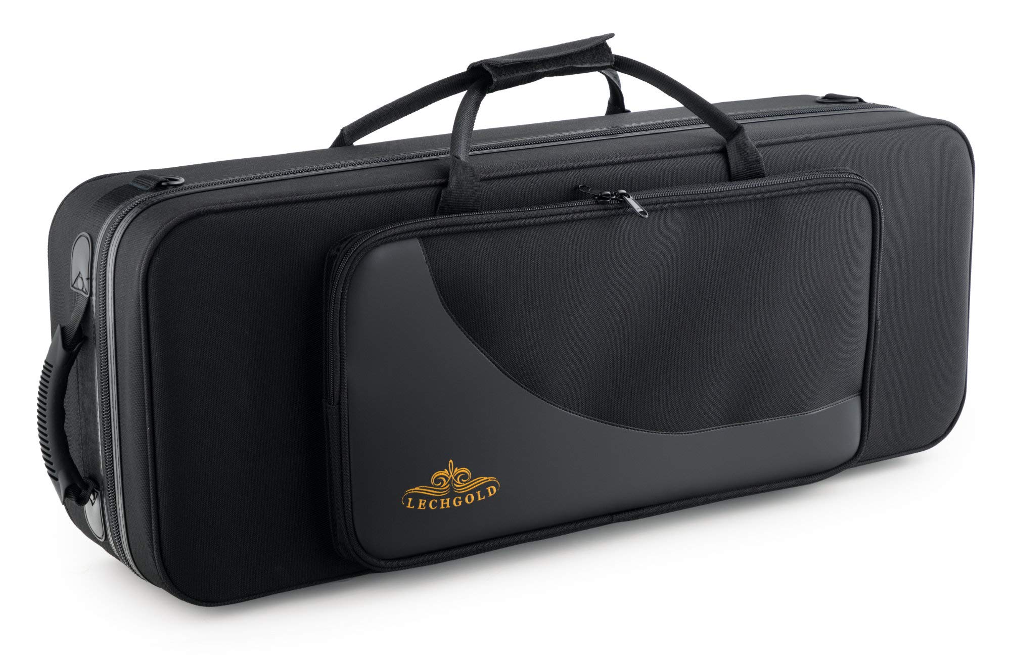 Custodia Leggera Lechgold per Sax Tenore - Lightcase per tutti i sax tenore comuni - Imbottitura termica - Tasca esterna - Set zaino - Scomparti separati per S-bow, bocchino e accessori - Nero