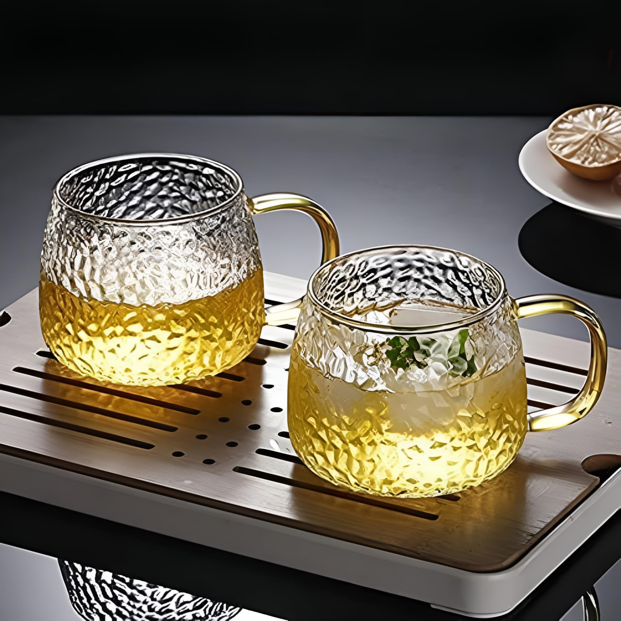 Double Wall Glass Coffee Mugs - Set of 2 -8