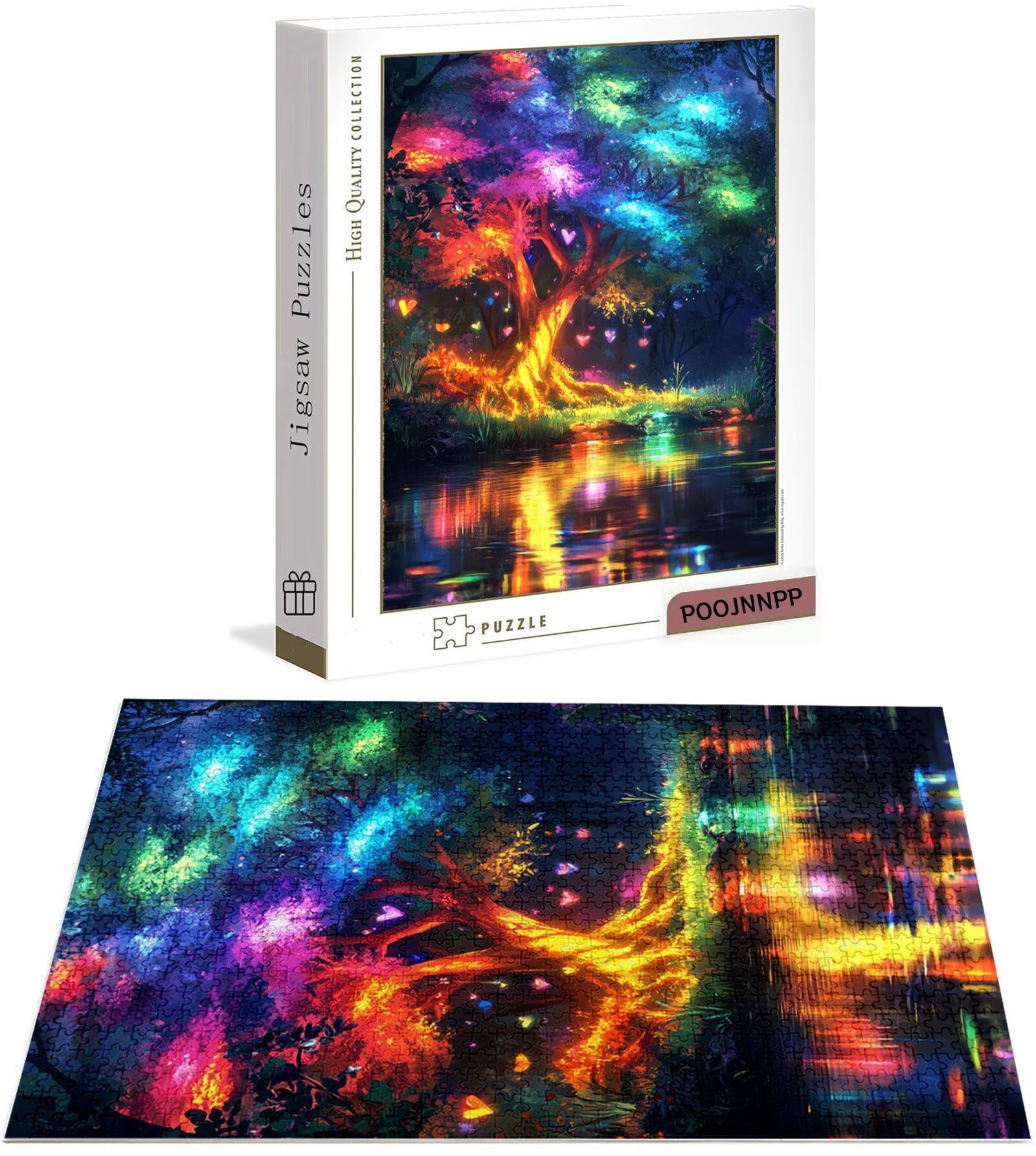Puzzle 6000 Pezzi per Adulti, Puzzle Lago in Legno per Adulti, Puzzles Albero Impegnativi, Giochi Educativo per Famiglie, Rompecapo con Scatola per Decorazioni Casa, Donna Regalo di Natale B-8991