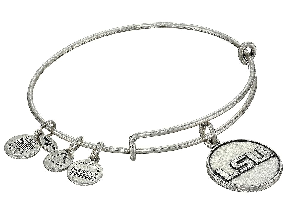 

Alex and Ani Louisiana State Univeristy(r) Logo Charm Bangle (Rafaelian Silver Finish) Bracelet