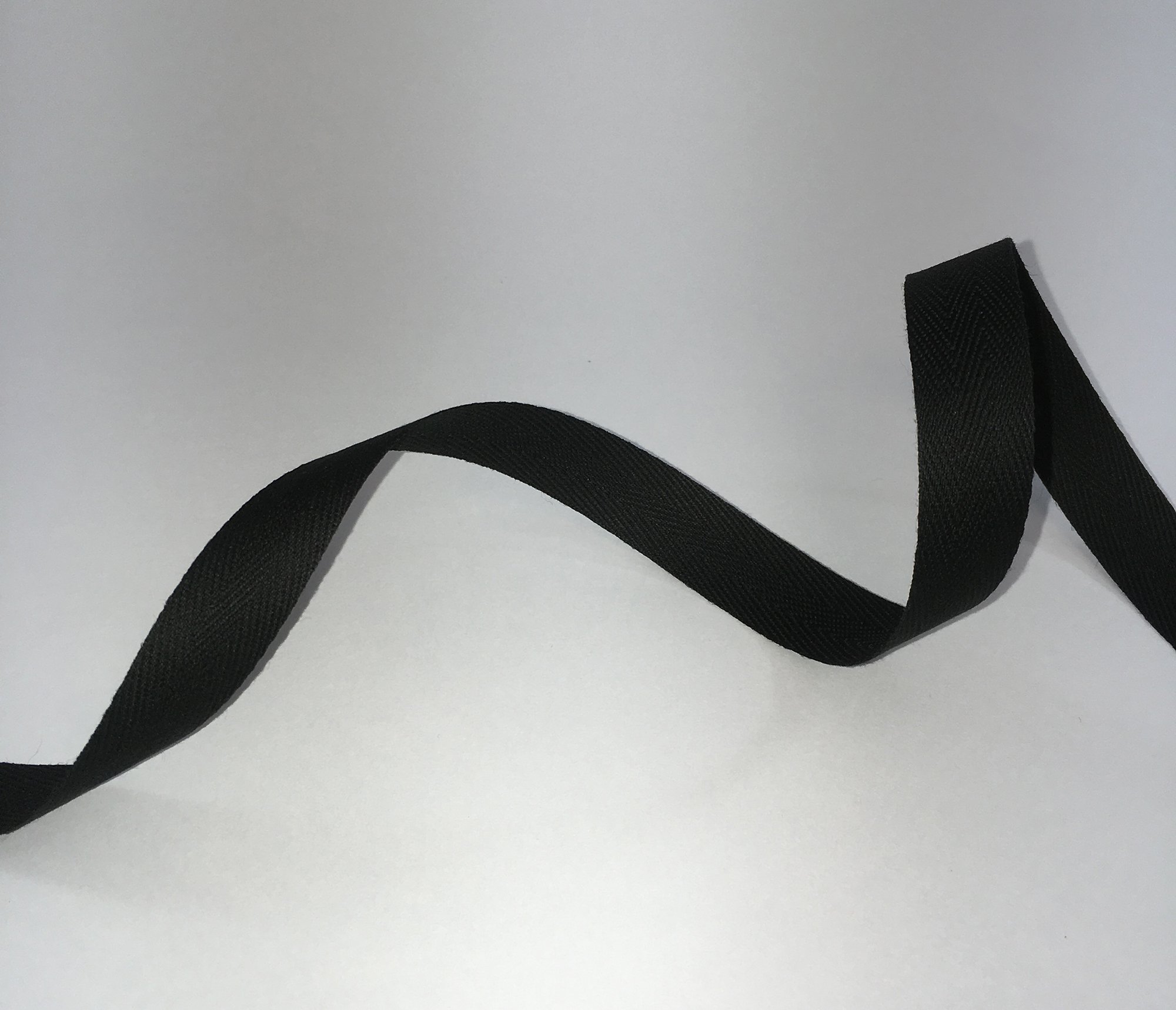 Rpribbon Black Herringbone Ribbon/Bunting Tape 16Mm X 2 Metre Cut From Roll