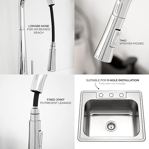 Miniatura 5 de Fauntasy Grifo de cocina de acero inoxidable