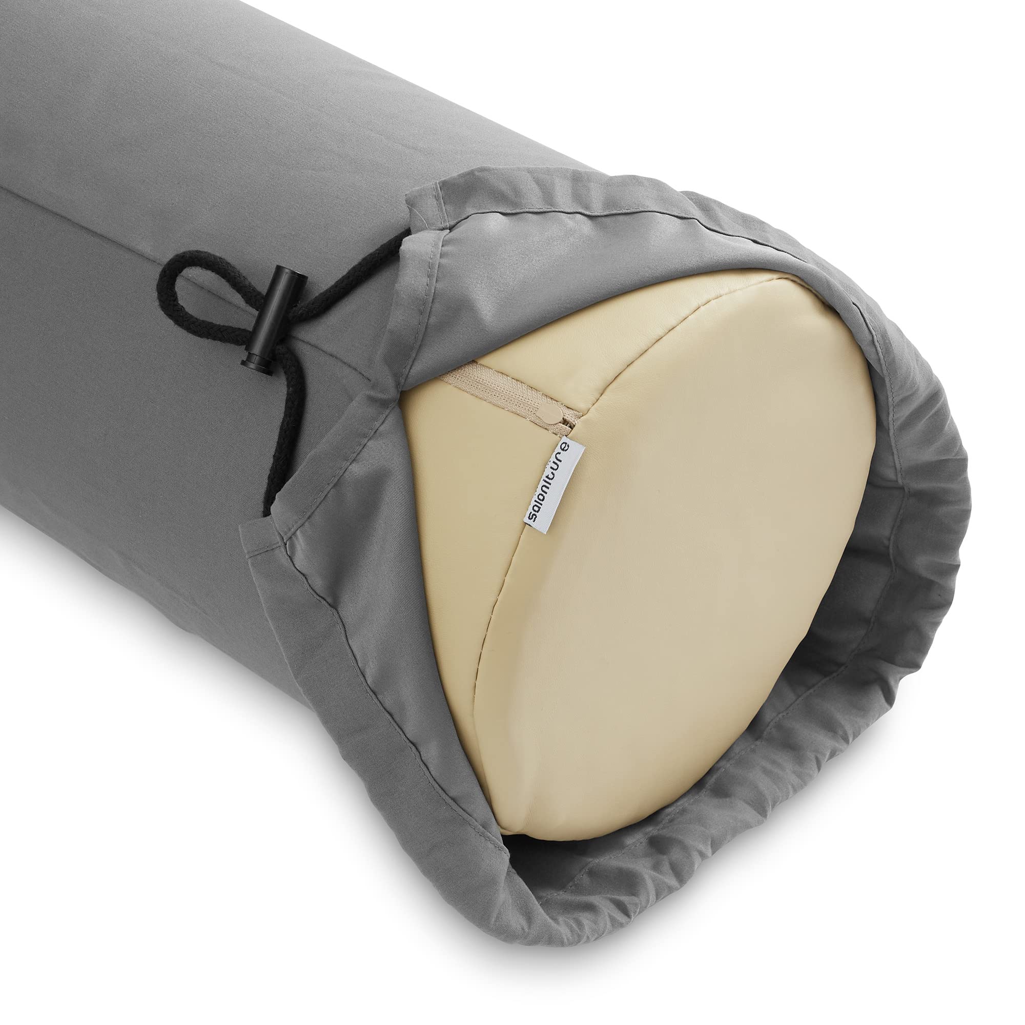 Saloniture Microfiber Pillow Case - Gray -2