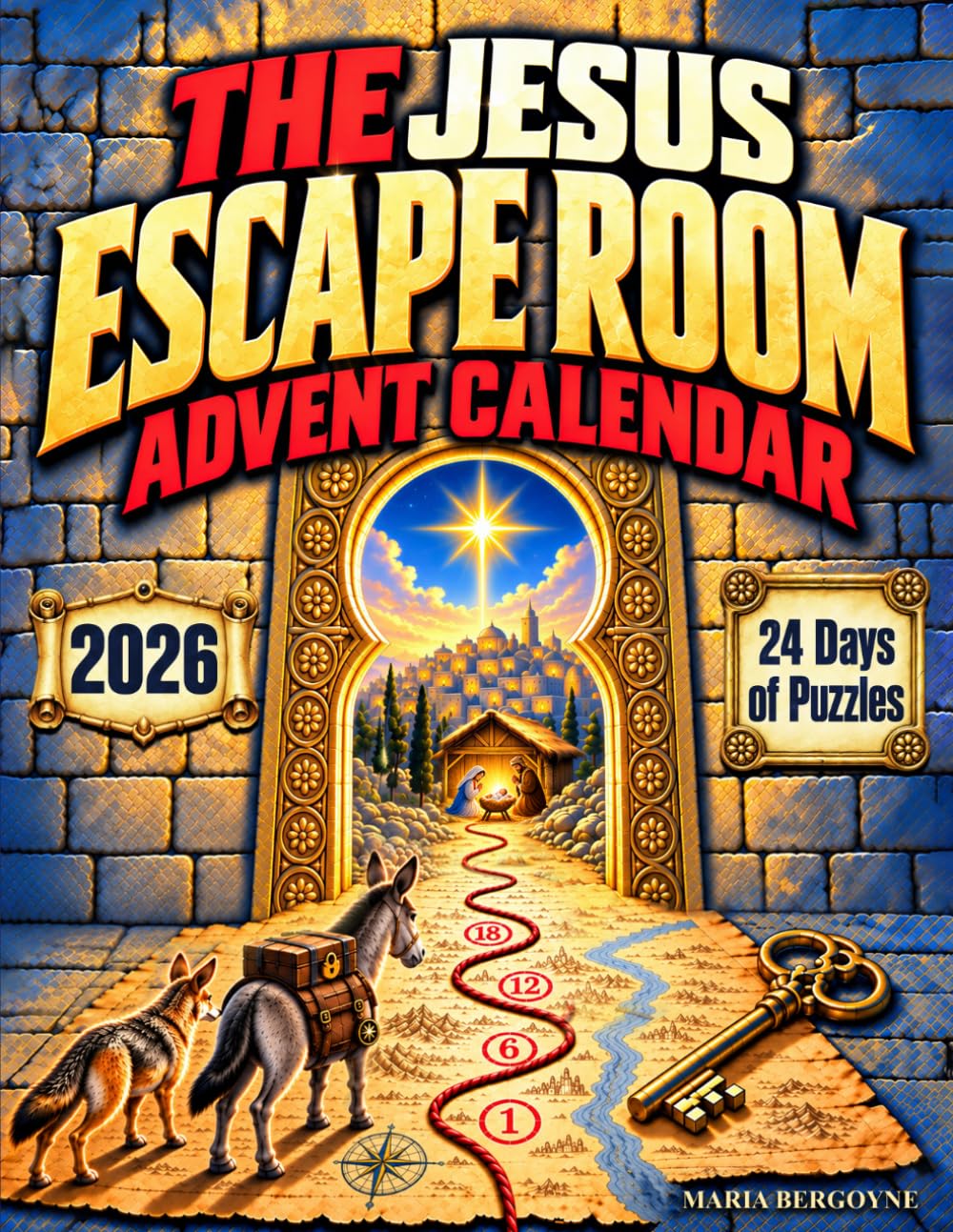 The Jesus Escape Room Advent Calendar: A 24-Day Christmas Mystery Adventure With Clues, Puzzles, and Faith-Filled Fun for Kids, Teens and The Whole Family (2026 Advent Calendar)