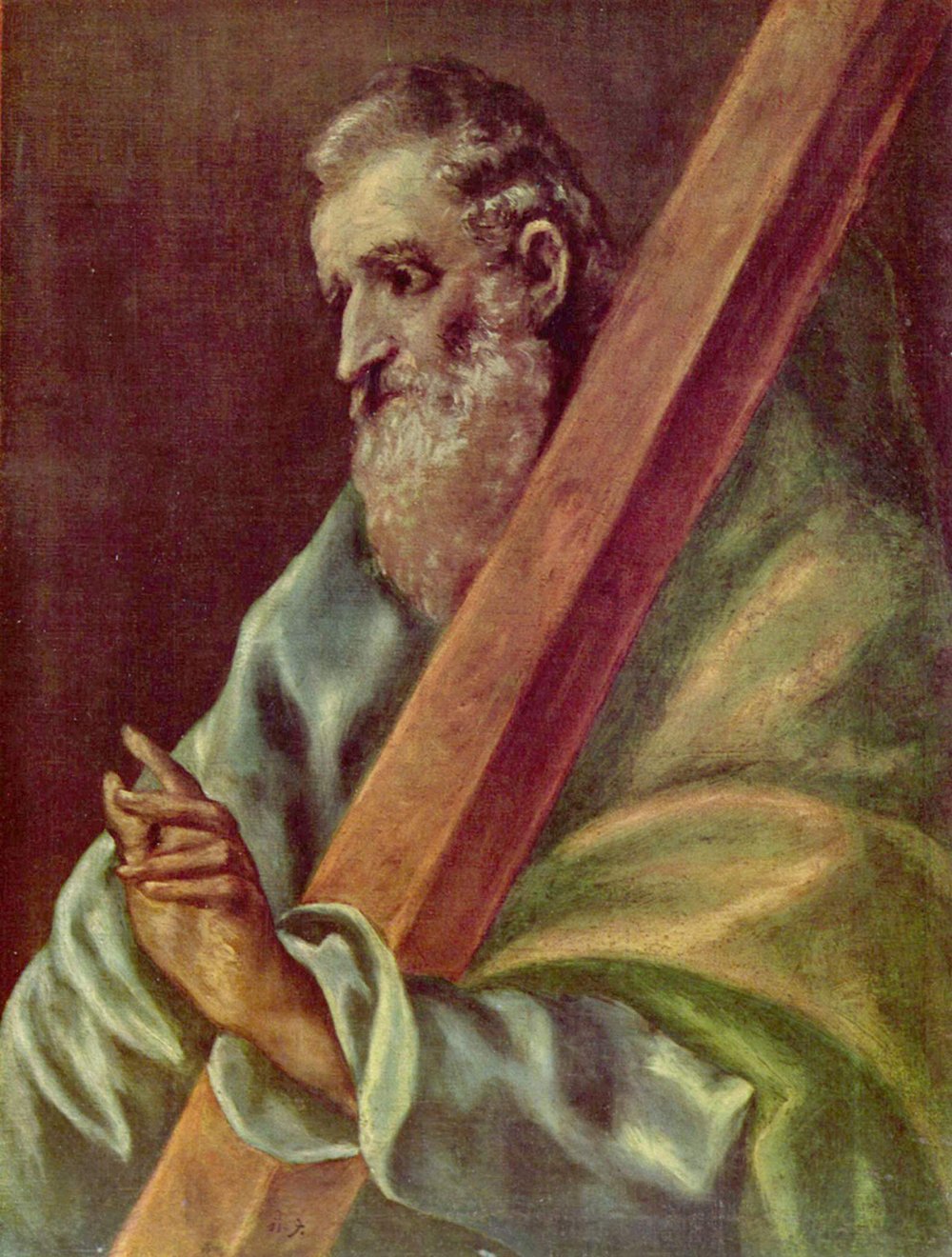 Cuadro de El Greco - Cristo con la Cruz con acabado artístico de archivo mate premium