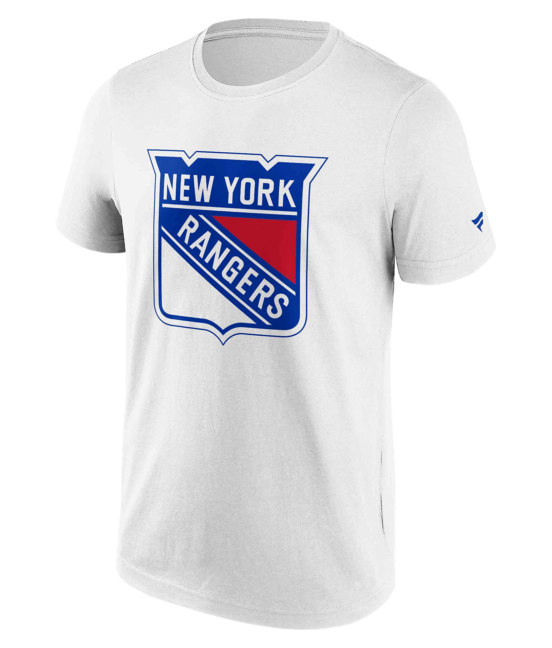 Fanatics Unisex White - Nhl New York Rangers Primary Logo Graphic T-Shirt Colour Xxl
