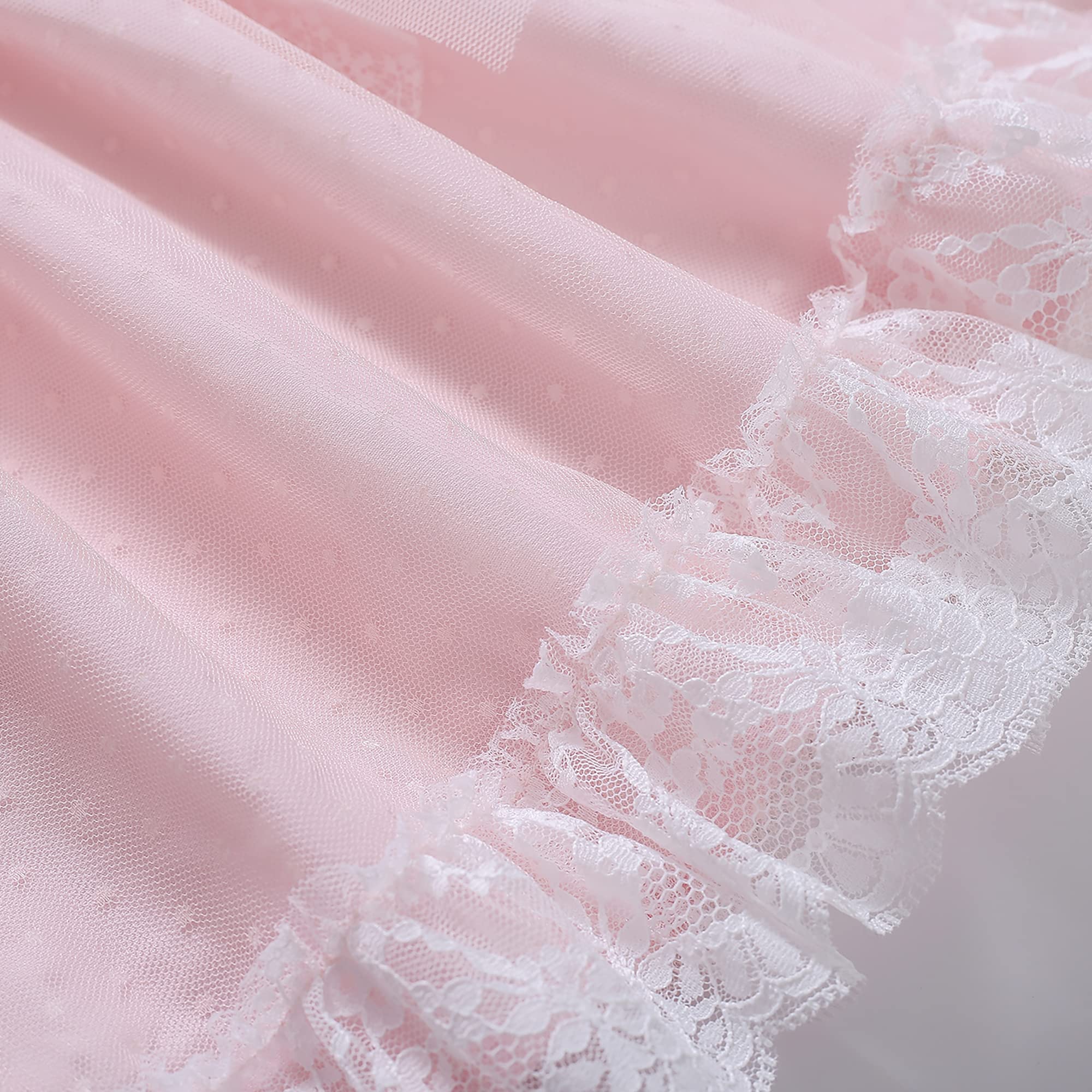 Niñas Verano Dulce Rosa Encaje Ruffle Ropa Tamaño 2 3 4 5 6 8 10 Niño Lindo Vestidos de Moda de Vacaciones