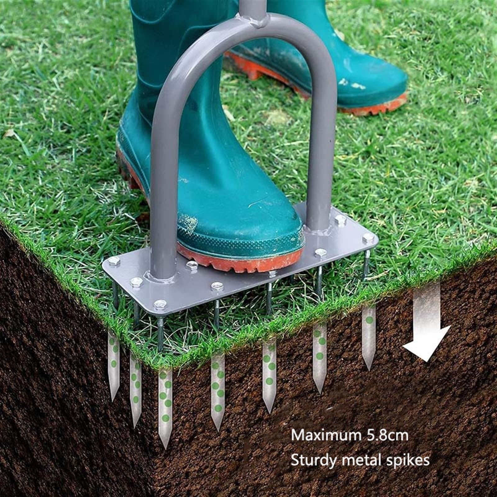 Draper Aeratore Per Prato Con Tamburo Chiodato 450mm - 33 Denti Per Giardino - Foto 12