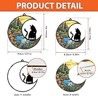 Vista 8 de Atrapasoles/adorno conmemorativo personalizado para gatos, pérdida de nombre personalizado, Navidad, 2023, regalo de condolencias, recuerdo