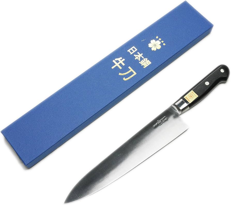 日本製 堺石藤 桜印 日本鋼 牛刀包丁 240mm