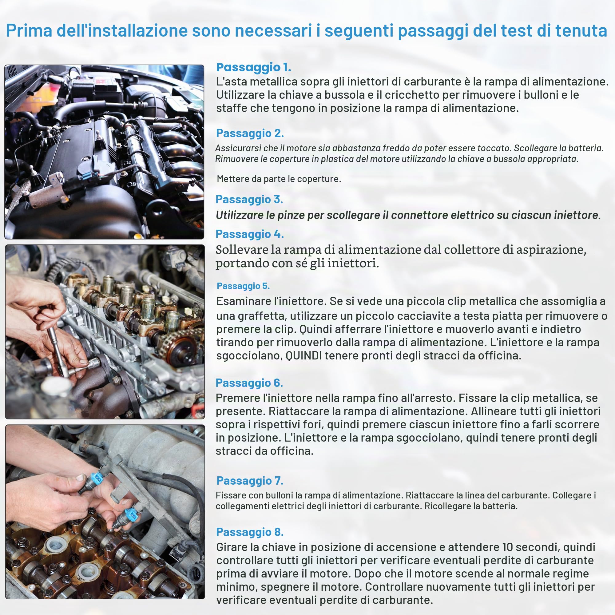 A ABSOPRO Iniettore Carburante Per Citroen C2 C3 2009-2013 4Pz 1.1L | IPM002, 1984C9, Metallo/Plastica, Nero/Argento, 62x35x19mm, 1 Foro, 12V, 2 Pin, Per Citroen C2 03-12, Per Peugeot 206 98-13