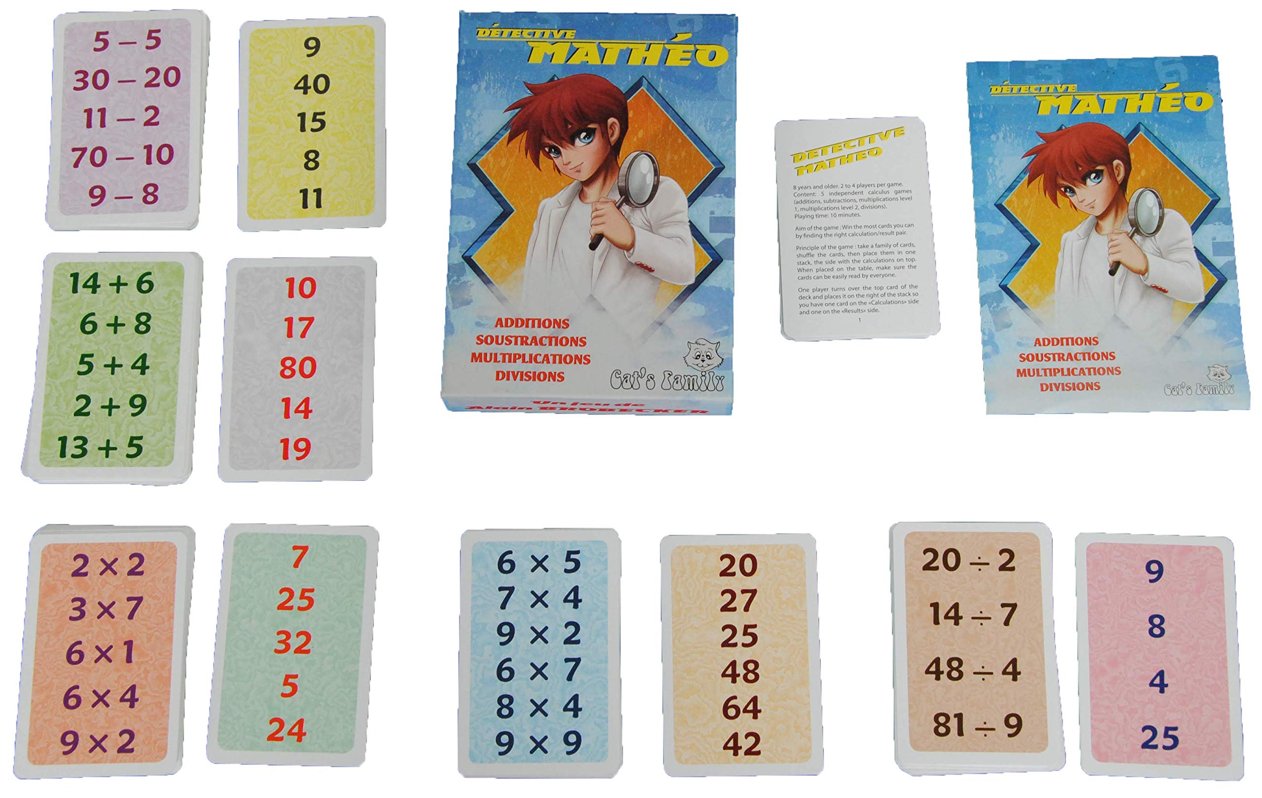 Jeu De Cartes Cat's Family - Détective Lisa - Jeu Complet Pour Enfants/famille - Occasion En état Proche Du Neuf