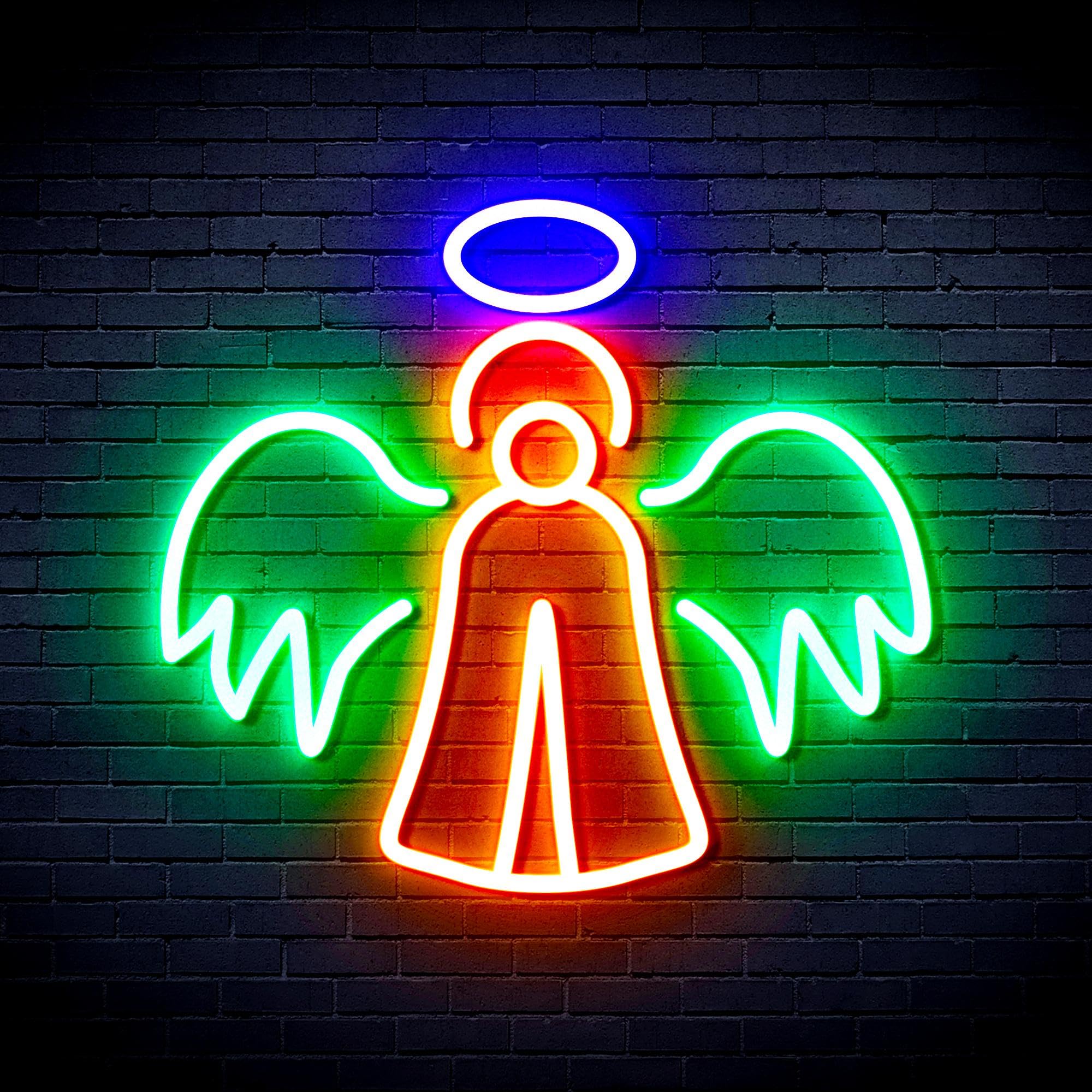 ADVPRO Angel Flex - Señal de neón LED de silicona, multicolor 8, st16s66-fnu0173-m8