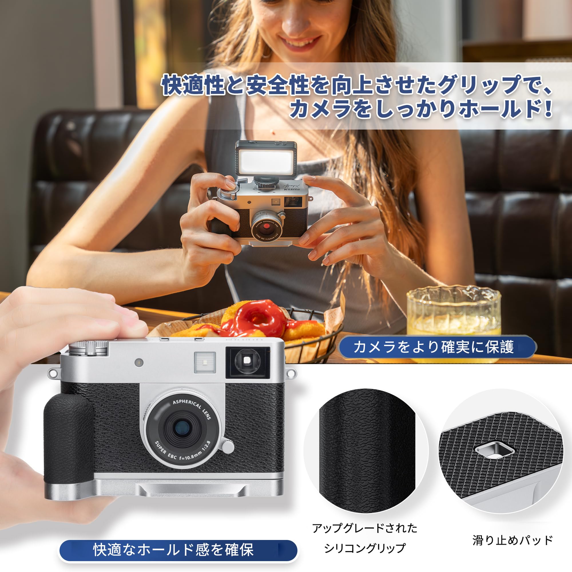 Amazon | JJC 金属 L型ハンドグリップ 富士フイルム Fujifilm Fuji X