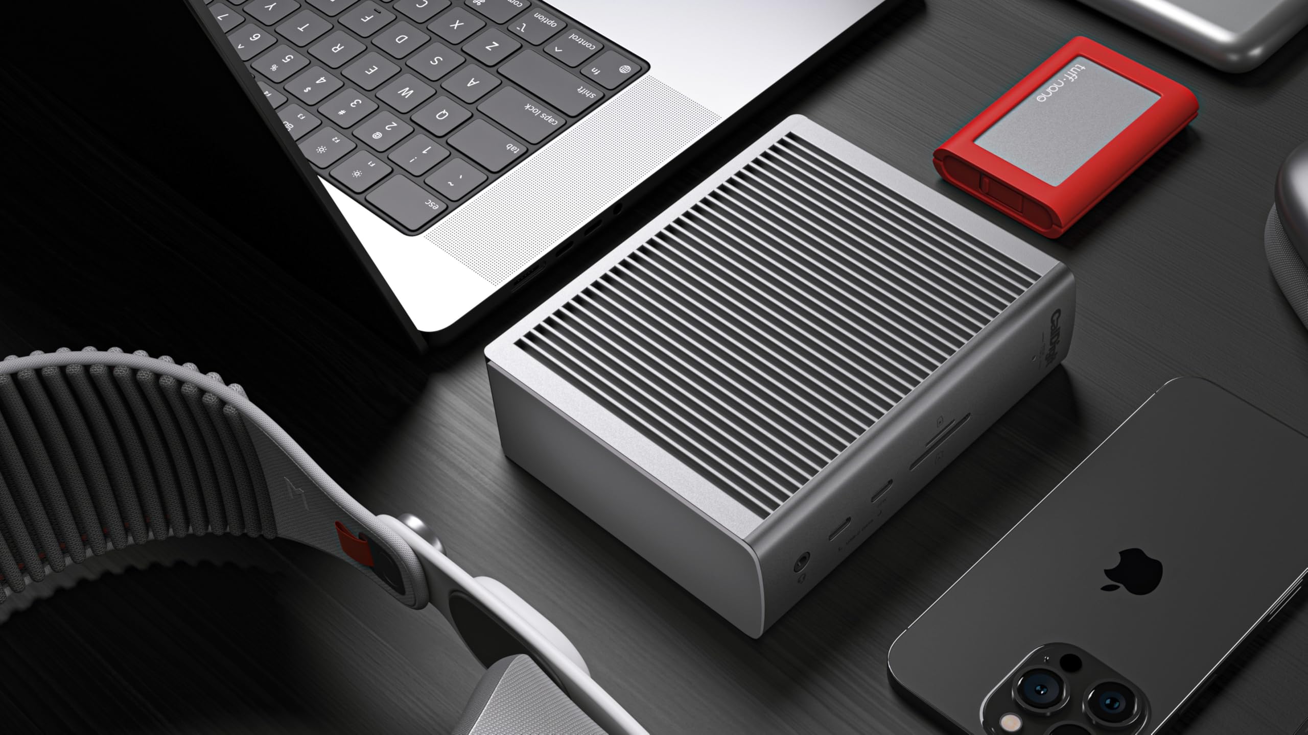 CalDigit TS5 Dock Thunderbolt 5 – 15 Porte, 140W, 2.5GbE, 3 Display, USB4, PCIe 64Gb/s – Dock Professionale per Mac e PC con Connettività Avanzata e Prestazioni Estreme
