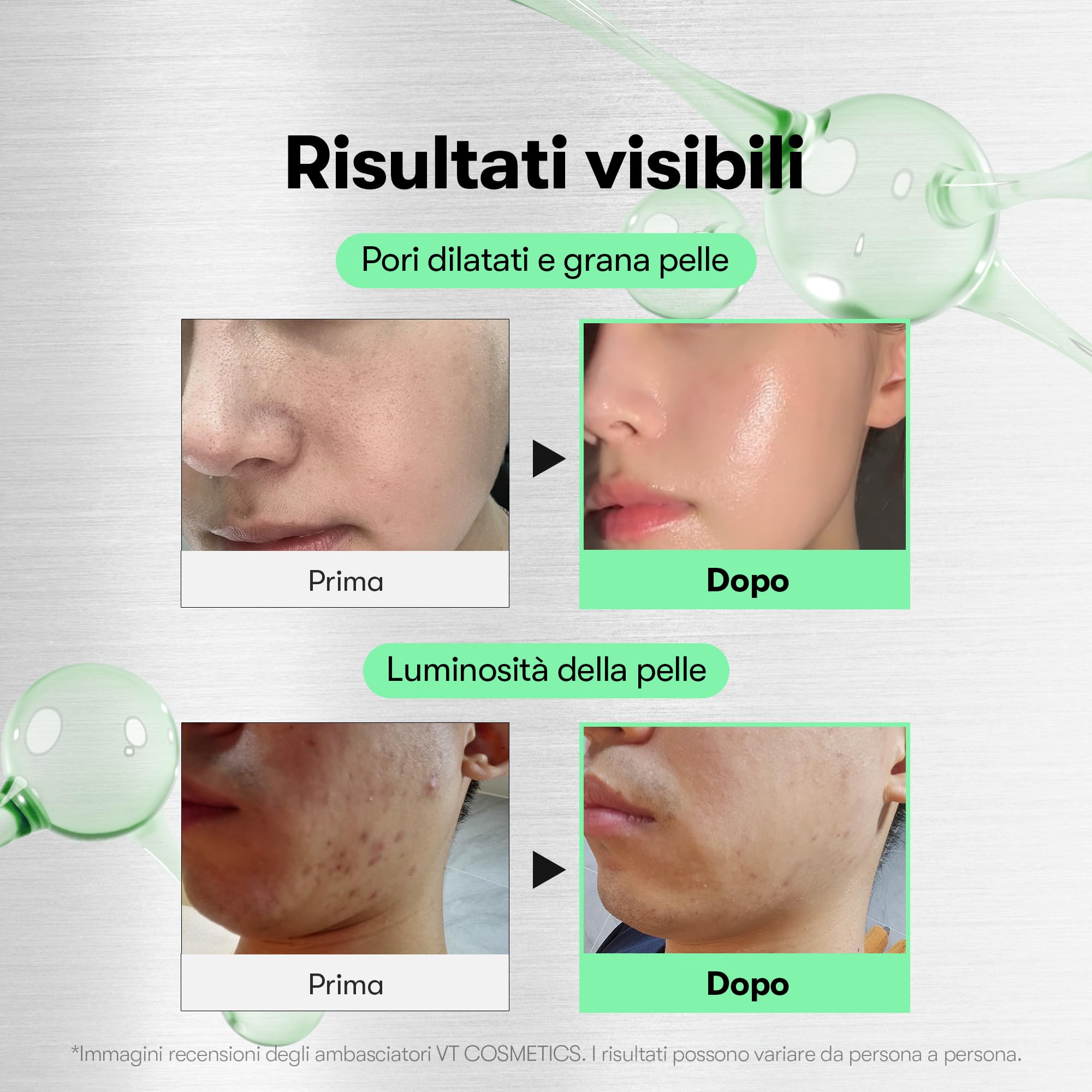 VT COSMETICS VT REEDLE SHOT 700, siero di microago Advanced Night Exosome, centella asiatica, acido ialuronico, propoli, rigenerazione