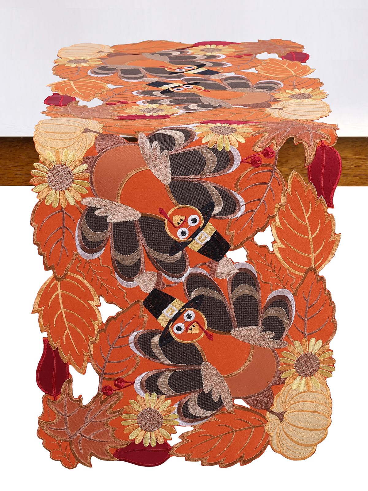 Turkey Table Runner Fall Thanksgiving Runner