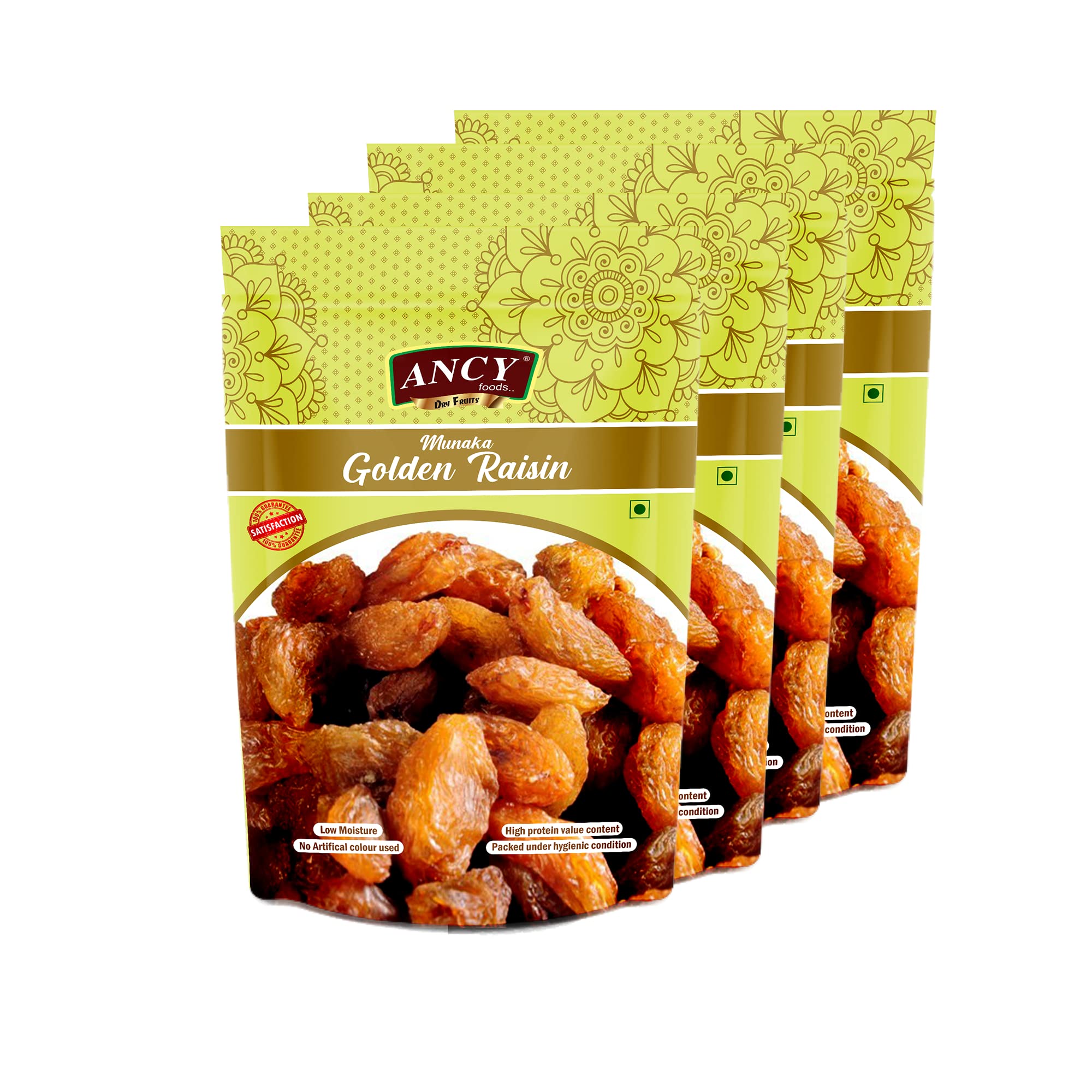 Ancy Natural Munakka Big Size Dry Fruit,, 4 X 250 g