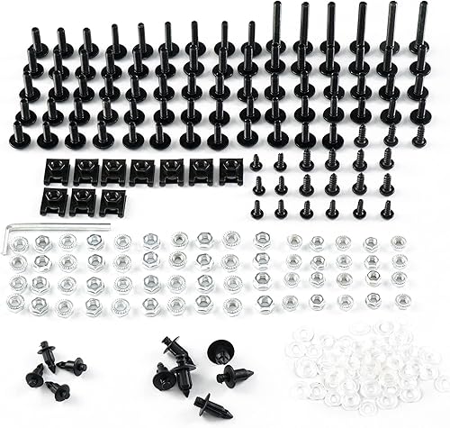 WYNMOTO Kit de pernos de carenado, tornillos, tuercas, arandelas, clips de pernos de motocicleta, aptos para Ducati 9591299959s10988481198 Kit de