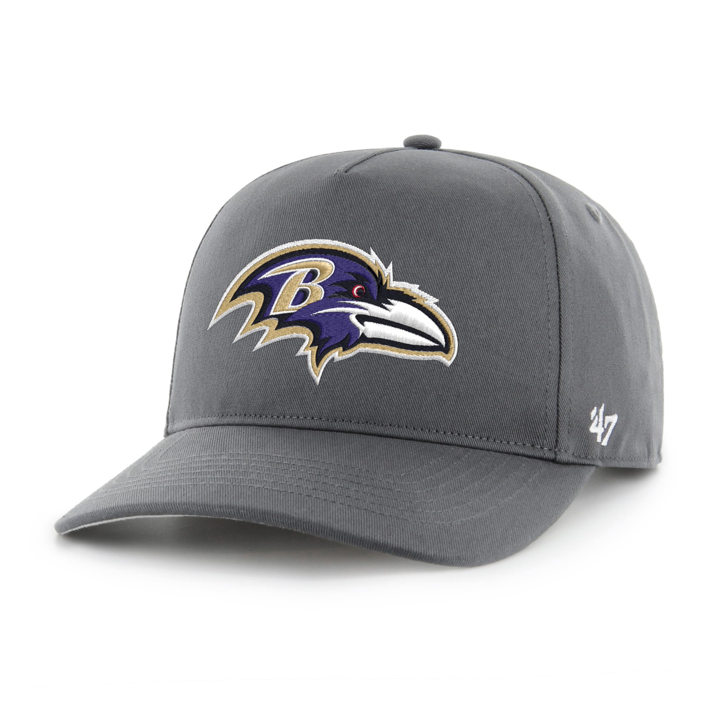 47 Baltimore Ravens NFL Hitch RF Unisex Baseball Cap, Adjustable, Team Badge, Charcoal Grey
