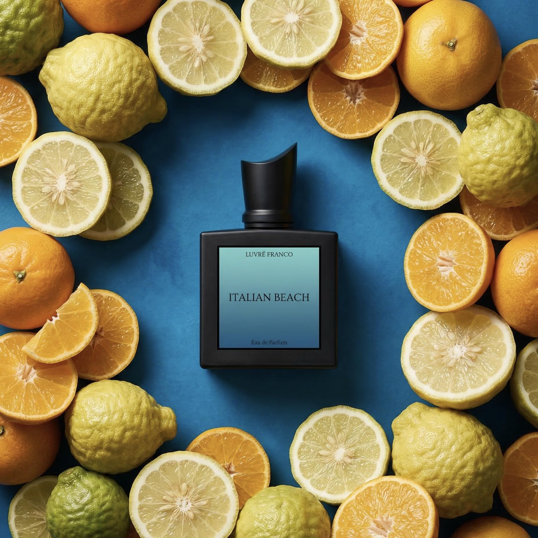 Italian Beach - Eau de Parfum für Herren - LUVRÉ FRANCO - mit Pheromonen - frischer zitrischer Duft - 50ml - sehr attraktiv und anziehend - langanhaltend - perfekt für den Sommer
