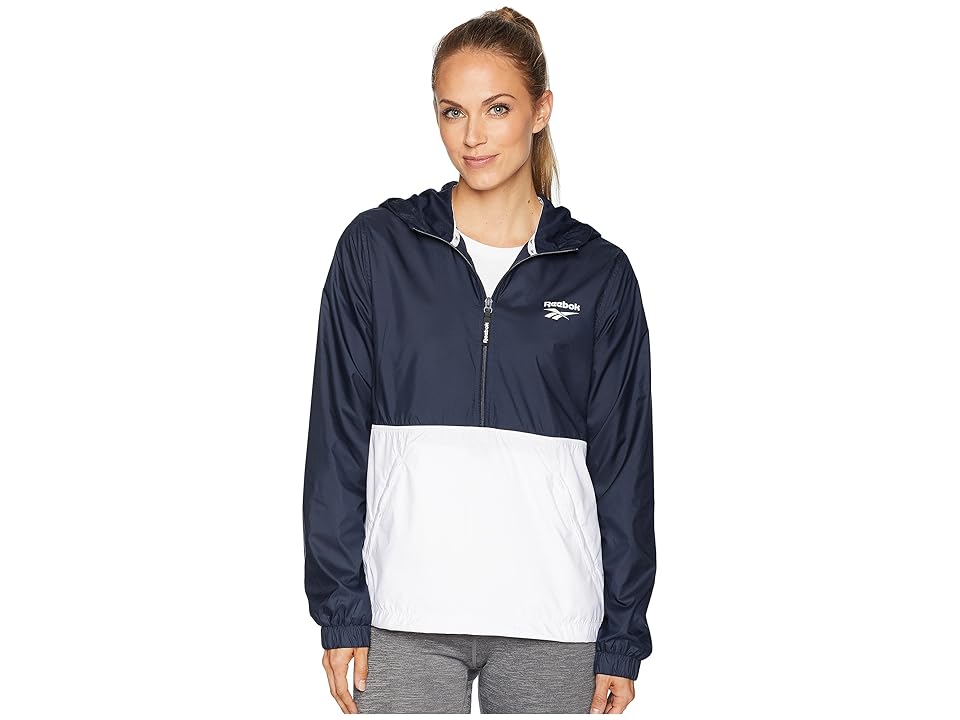 

Reebok 90s Vector 1/2 Zip (Indigo/White) Women's Clothing