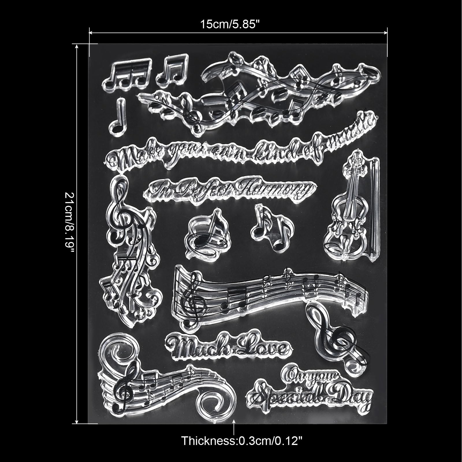 PATIKIL Transparent Silicone Stamps - Image 2