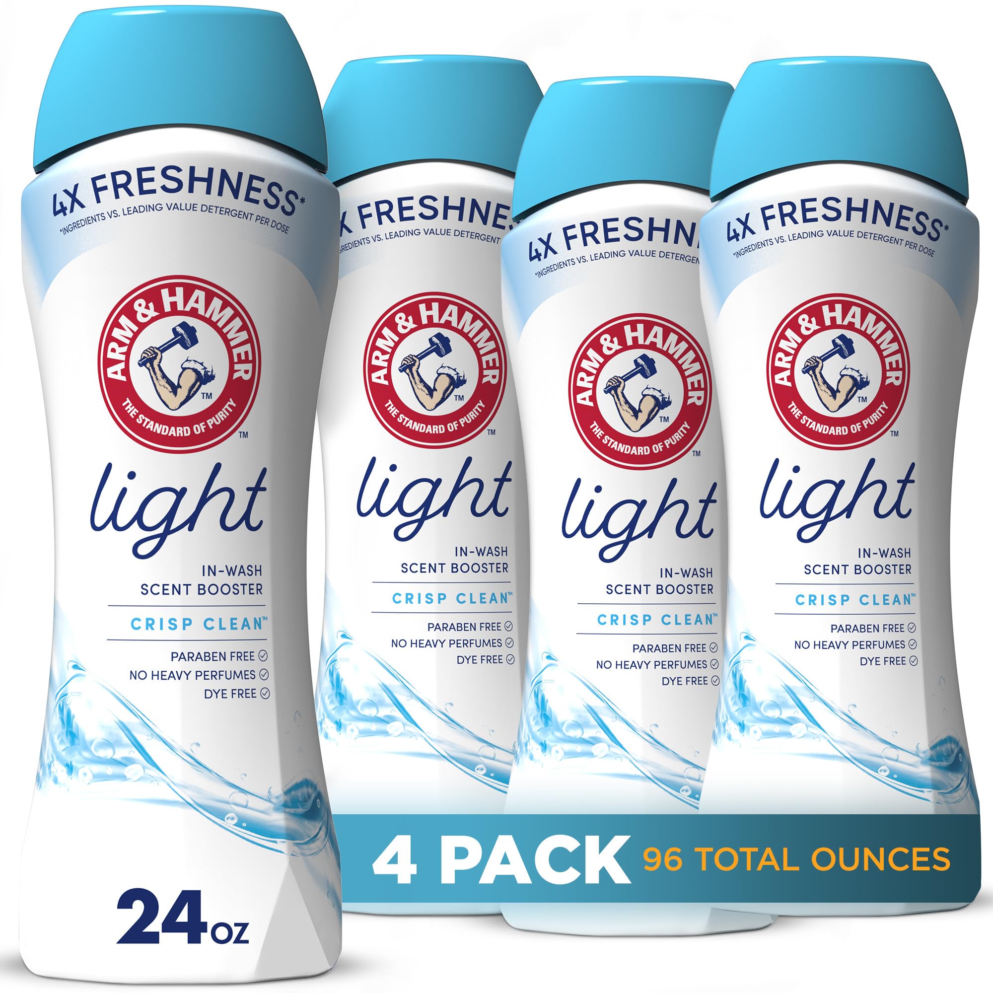 Arm & Hammer Clean & Simple in-wash Scent Booster Crisp Clean 24oz(Pack of 4)