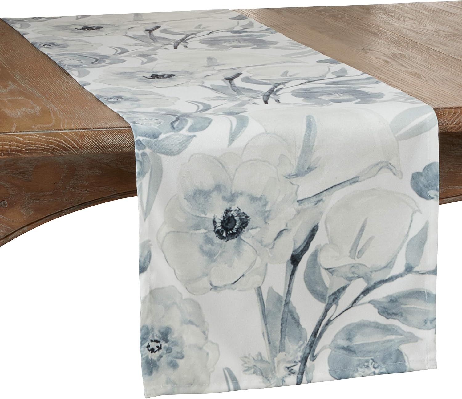 Watercolor Large Floral Table Runner