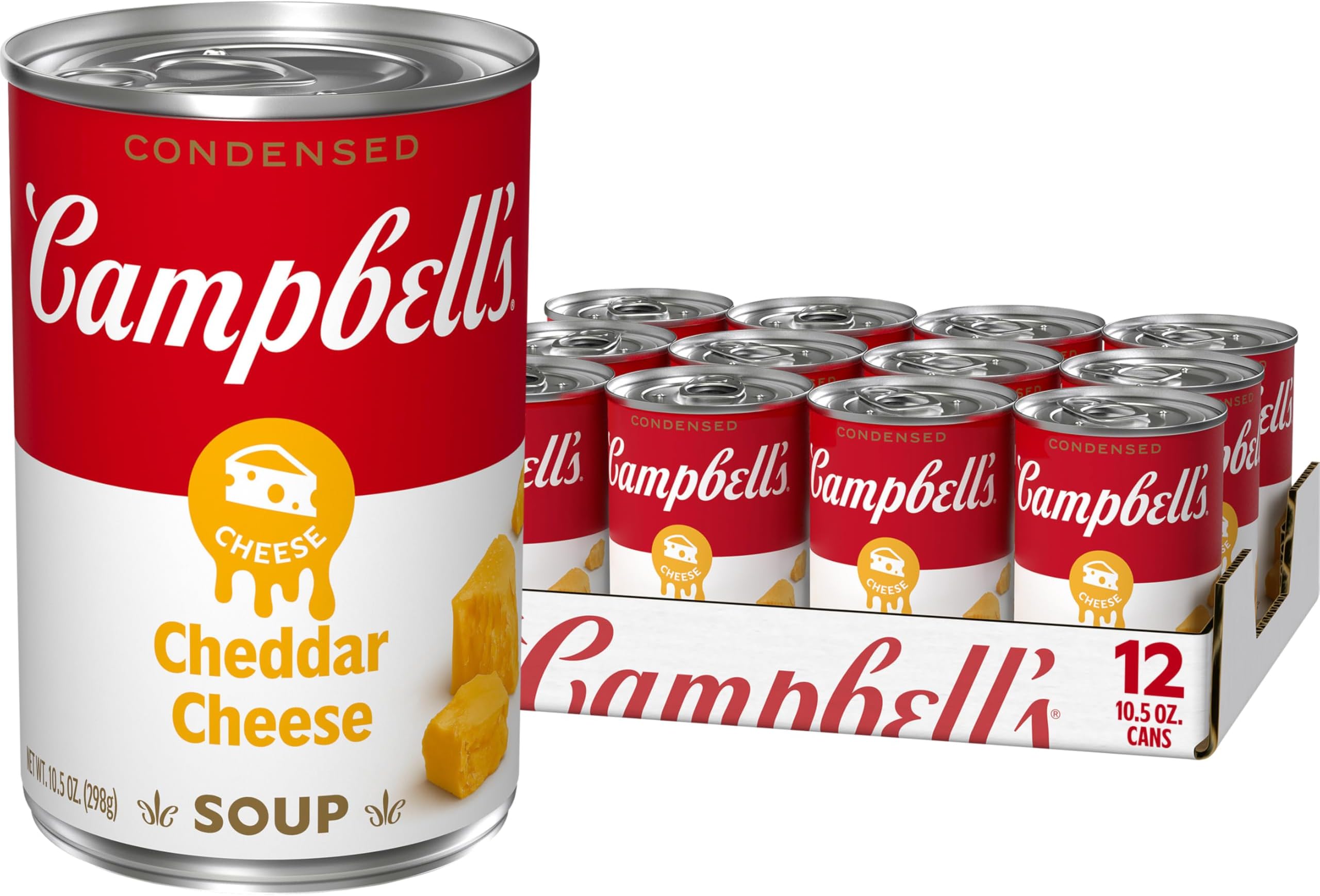 Campbell's Condensed Cheddar Cheese Soup, 10.5 oz. Can (12 Pack) (Packaging May Vary)