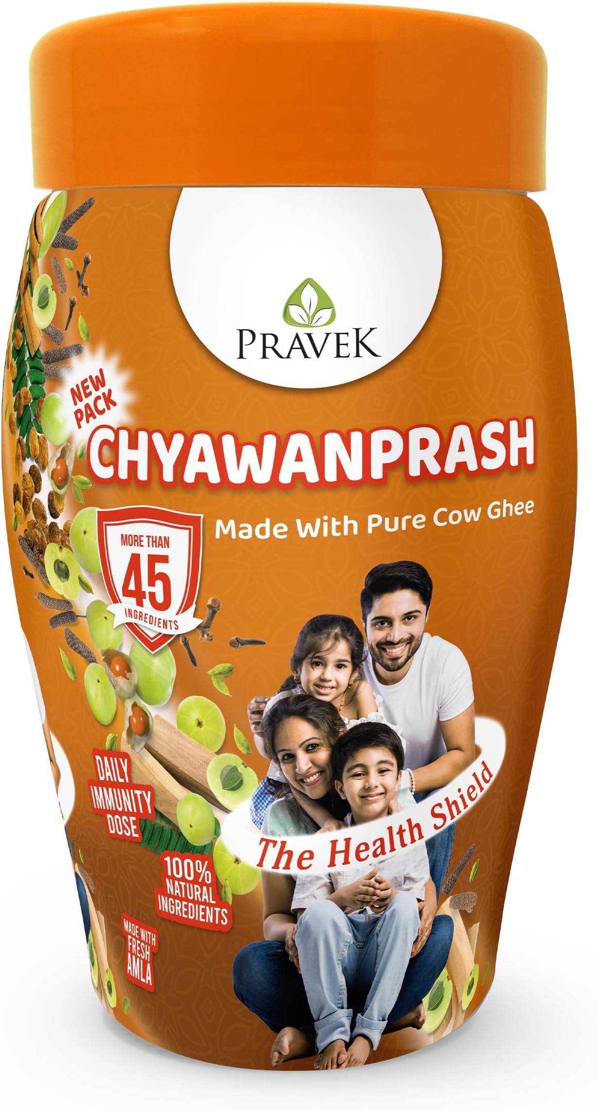 Chyawanprash 10% Extra With 1 kg Pack | Made With Pure Cow Ghee | More Than 45+ Ayurvedic Herbs | Helps Build Strength & Stamina | Builds Overall Health
