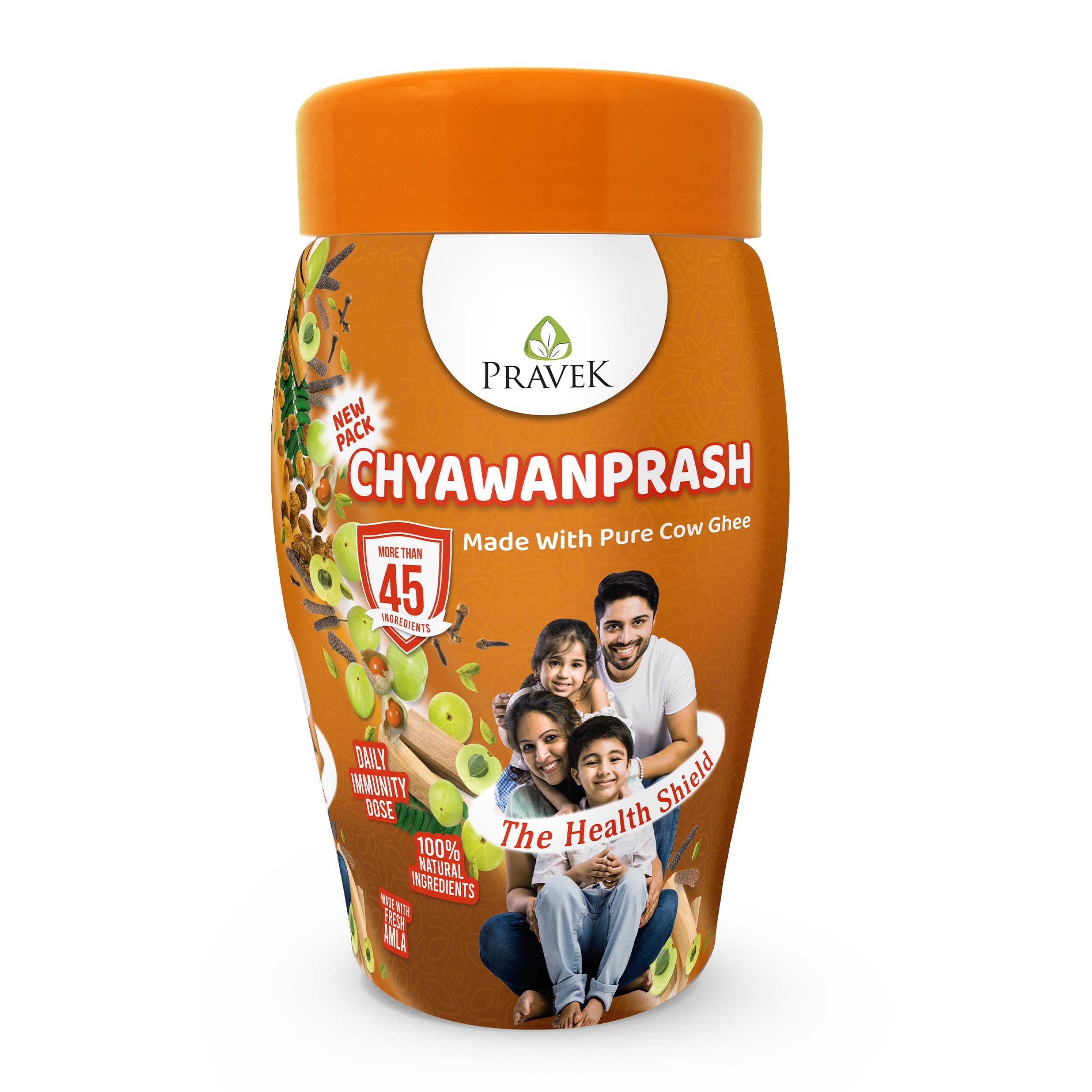 Chyawanprash 10% Extra With 1 kg Pack | Made With Pure Cow Ghee | More Than 45+ Ayurvedic Herbs | Helps Build Strength & Stamina | Builds Overall Health