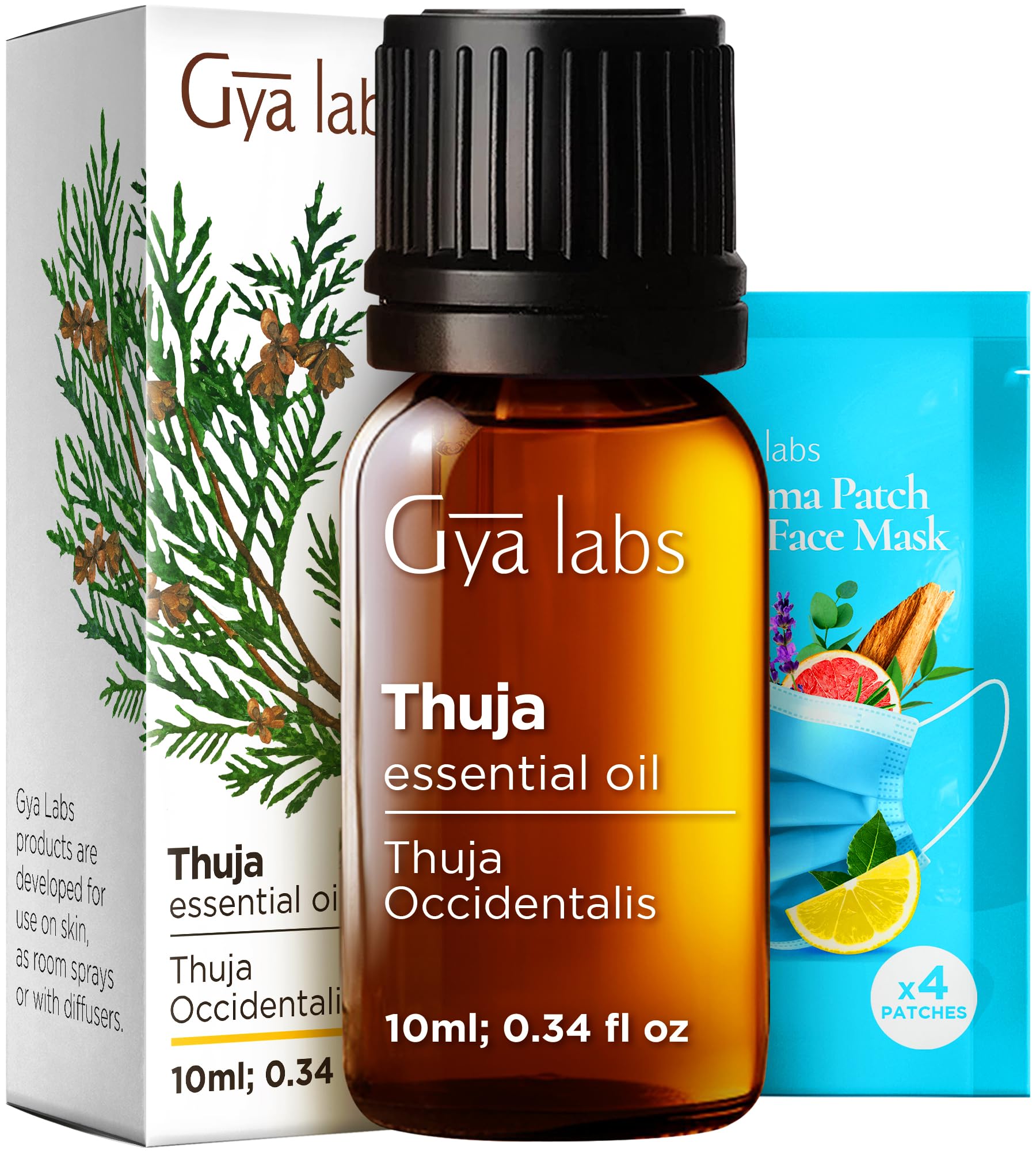 Gya Labs Thuja Essential Oil 0.34 Fl Oz | USA Imported for Hair, Skin & Candle Making - main product image