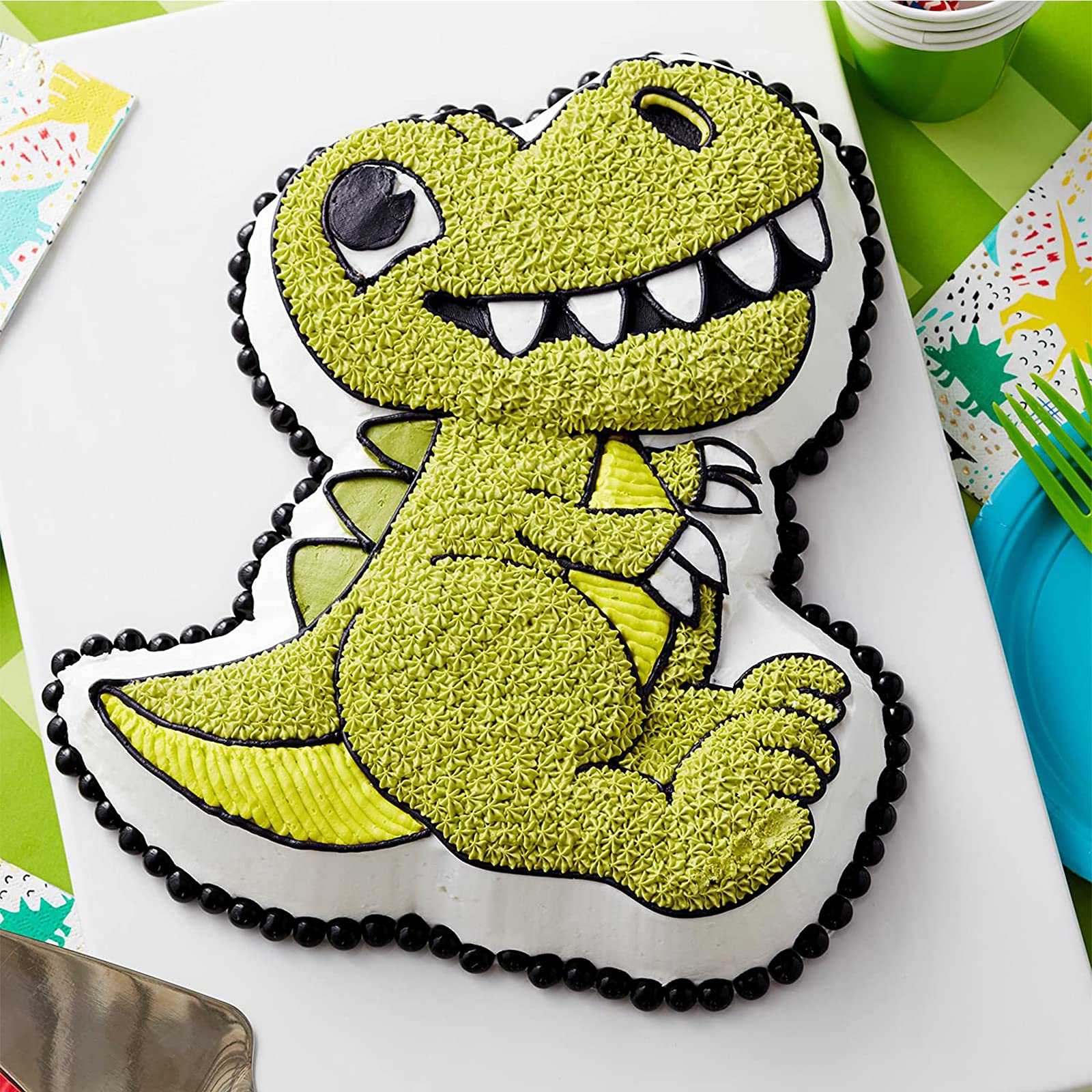 Stampo 3d Dinosauro Silicone Teglia Da Forno Di Dinosauro 3d Stampo Per Torta Dinosauro 3d Stampo Da Forno Per Dinosauro 3d Per Il Compleanno Dino Cake Dino Cake Party Compleanno Bambini (Rosso