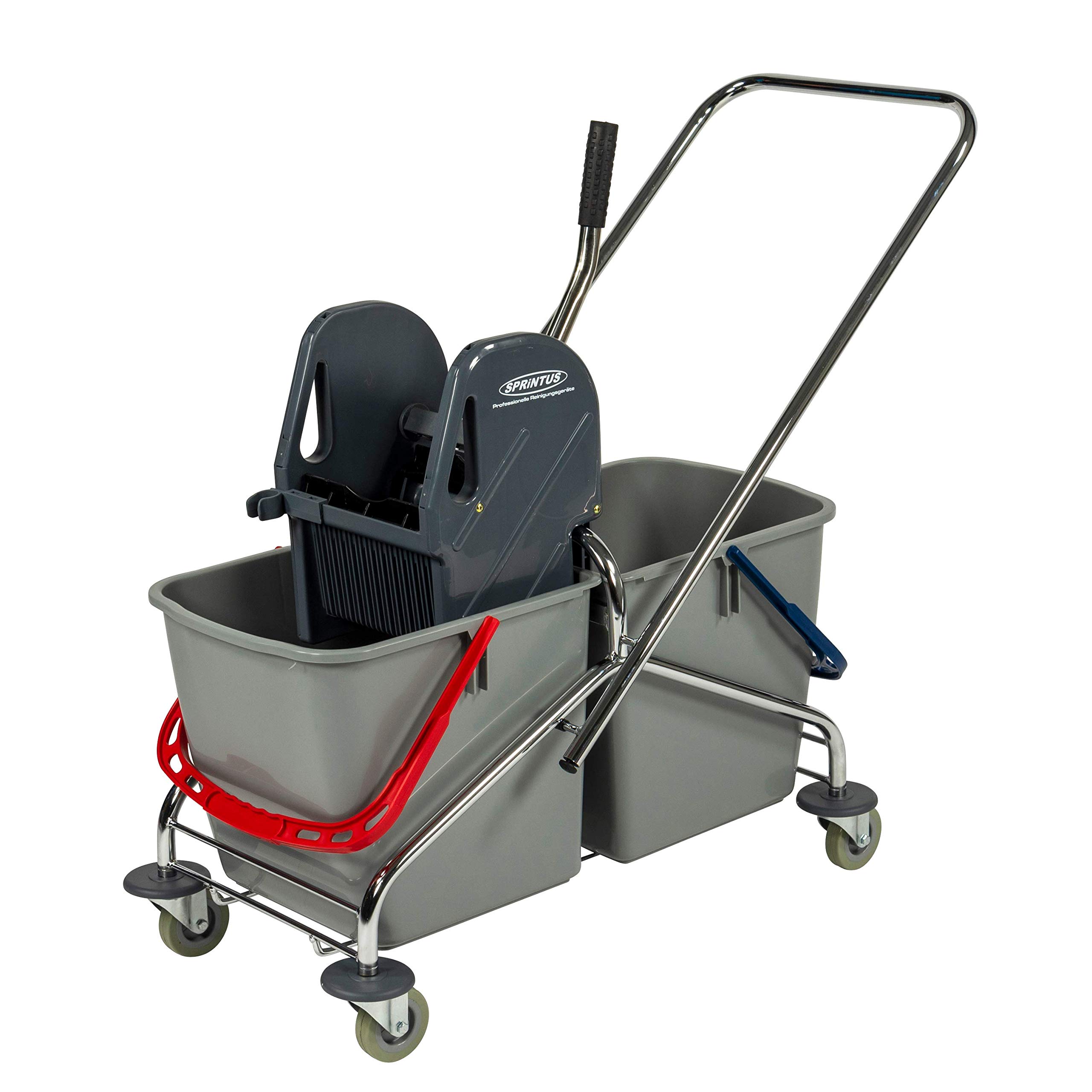 Sprintus 301114 Seau double Chromé 27 l