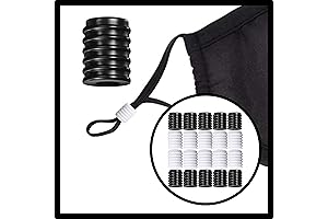 Stay-Tight Non-Slip Cord Locks For Ear-Loop Masks (20 Pcs)