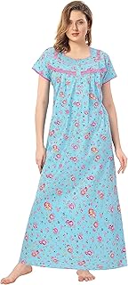 Soulemo Women's Cotton Floral Maxi Nightgowns/Nighty