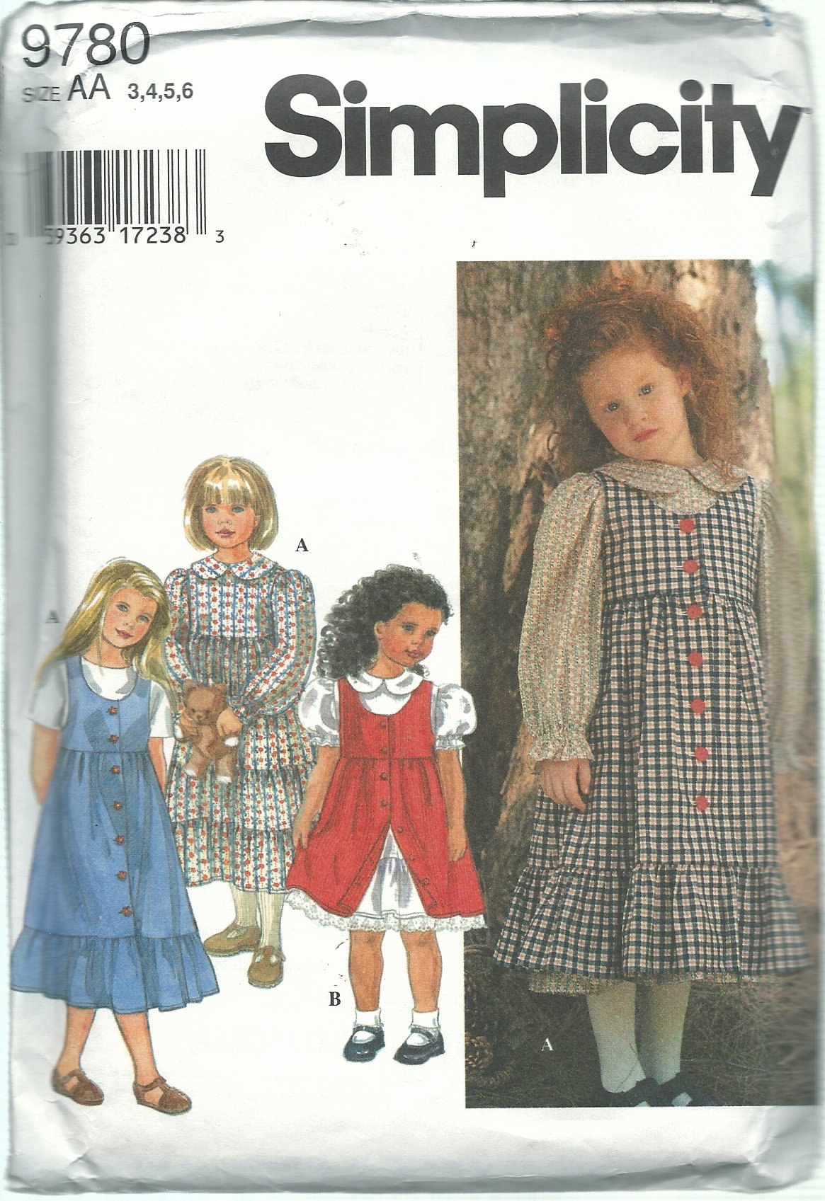 Patron Simplicity 9780 coudre une robe enfant ajustable et confortable