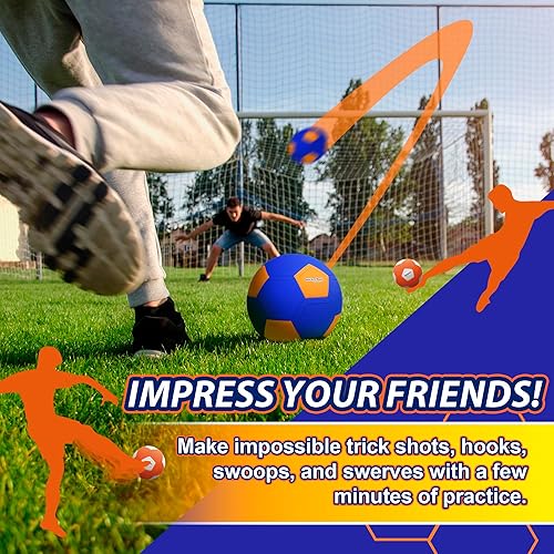 Miniatura 22 de Kickerball – Pelota de fútbol curva y con efecto – Patea como los profesionales, gran regalo para niños y niñas – Perfecto para partido o juego al