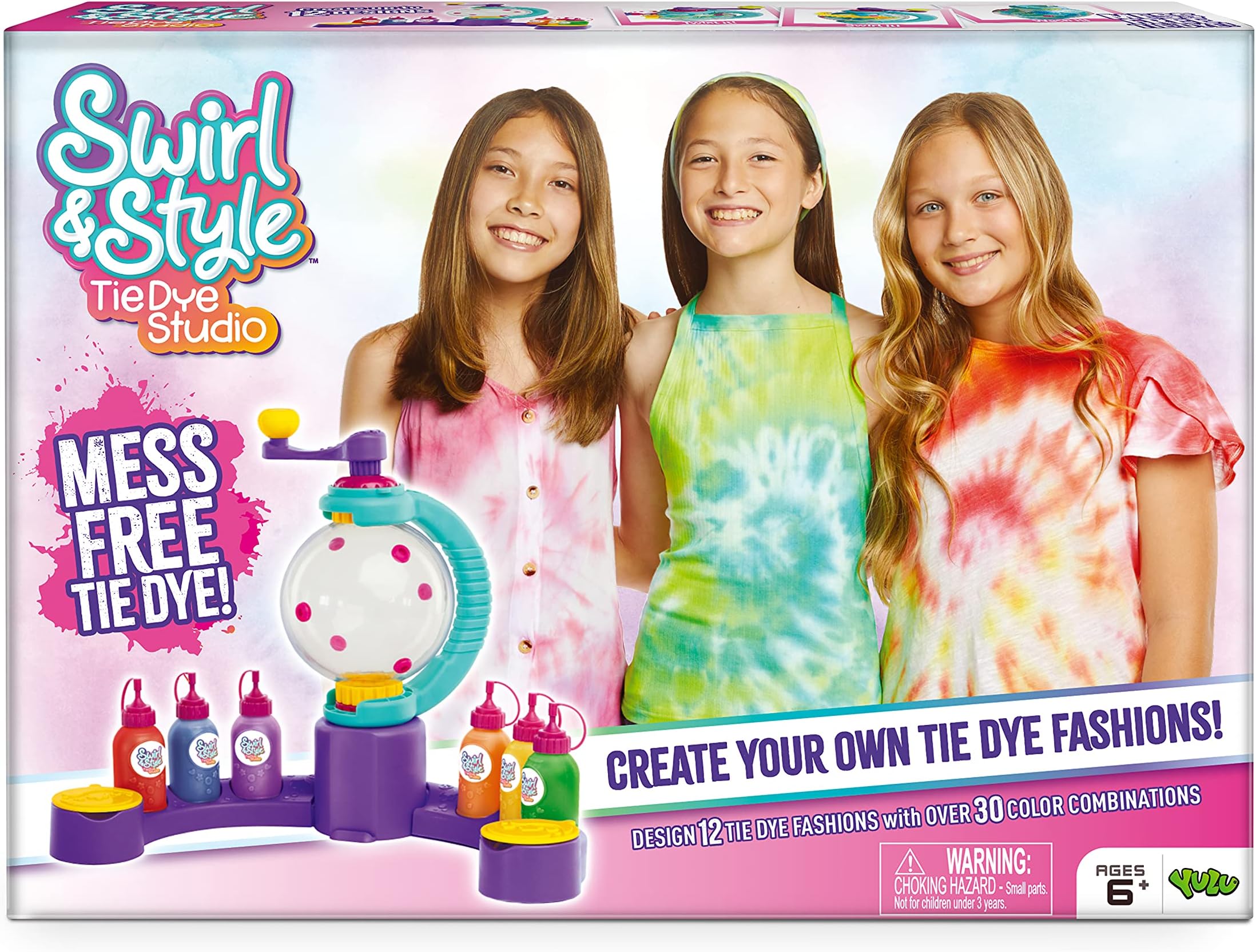 Swirl & Style Tie Die Studio for Mess-Free tie-Dying Made Easy!, Multi