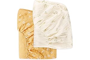 Cozy and Breathable Yellow Crib Sheets: A Safe Haven for Your Little Princess