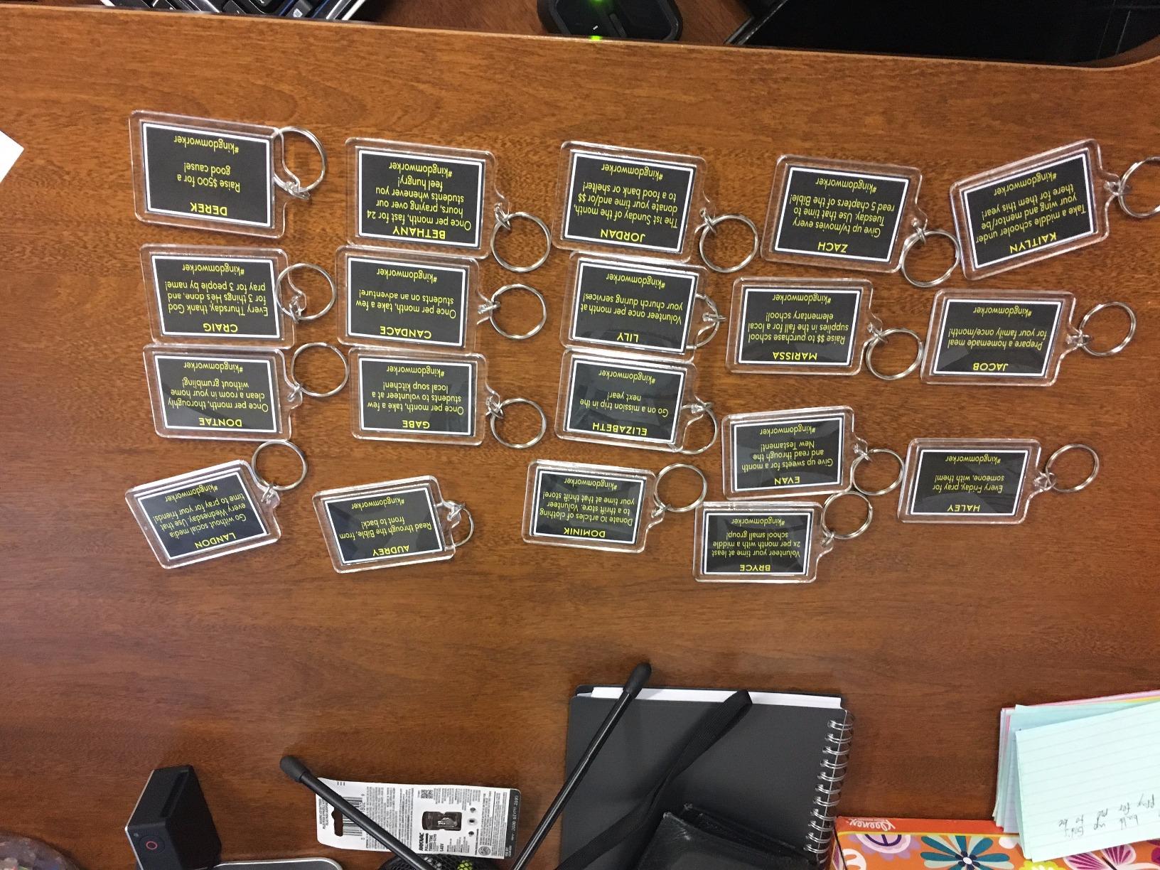 I put messages for my high school students in these ...