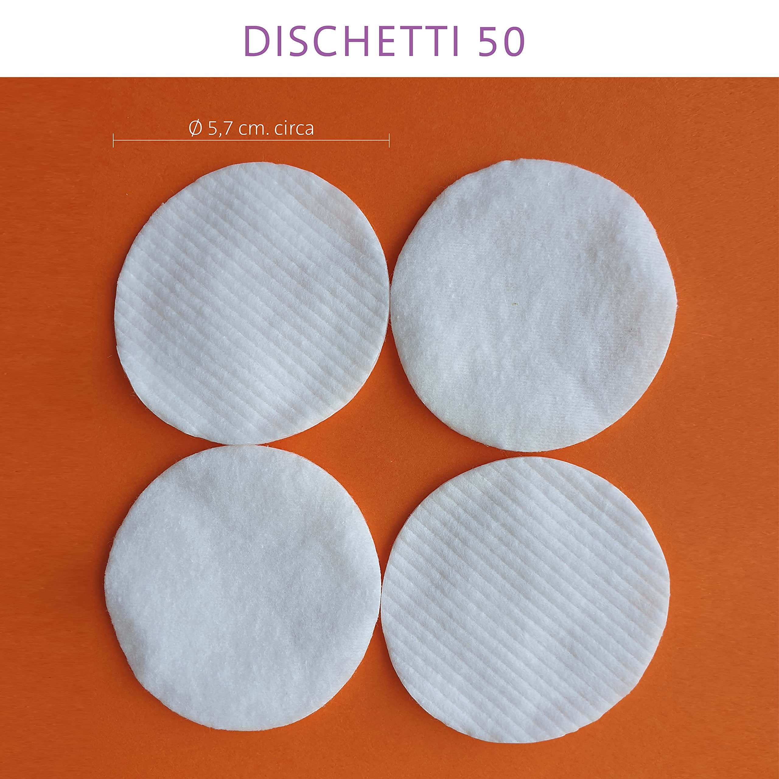 Cotton Plus DISCHETTI 50 pz. - LINEA BEAUTY | DISCHETTI 100% PURO COTONE | Dischetti struccanti per la pulizia del viso soffici e resistenti.