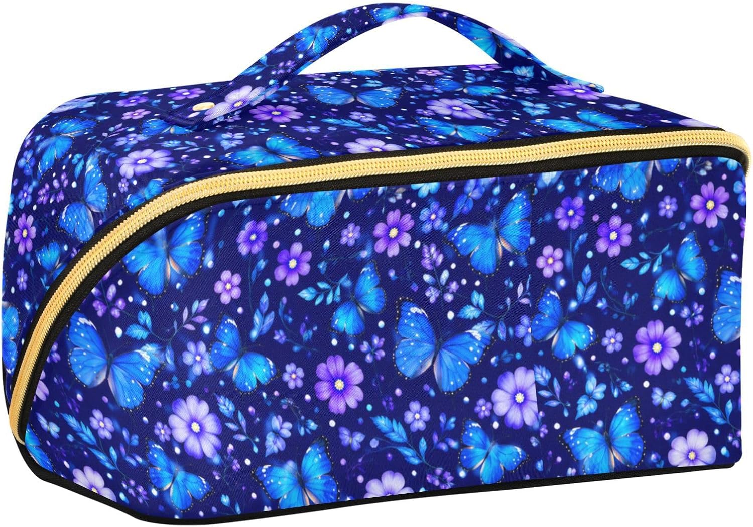 Butterfly Garden Cosmetic Bag Travel Makeup Organizer Travel Toiletry Pouch